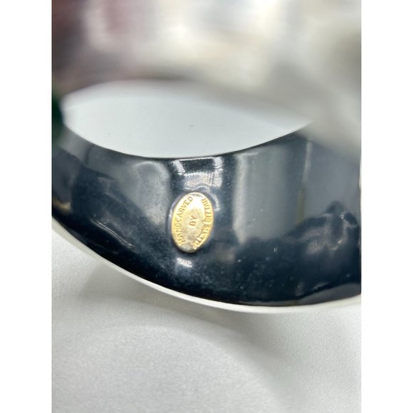 Alexis Bittar Clamper Bracelet Thick Wide Bangle Frosted Lucite Designer Signed - Picture 10 of 13